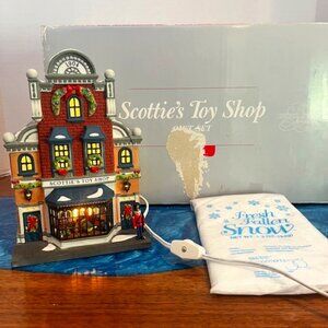 Dept 56 Scottie's Toy Shop 58871 Lighted Christmas Village INCOMPLETE